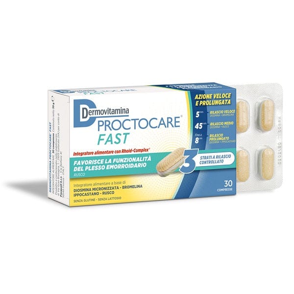 DERMOVITAMINA Proctocare Fast 30 Compresse - LloydsFarmacia