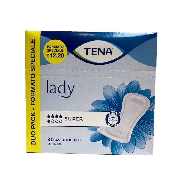 TENA Lady Super Duo Pack Assorbenti 2 x 15 Pezzi - LloydsFarmacia